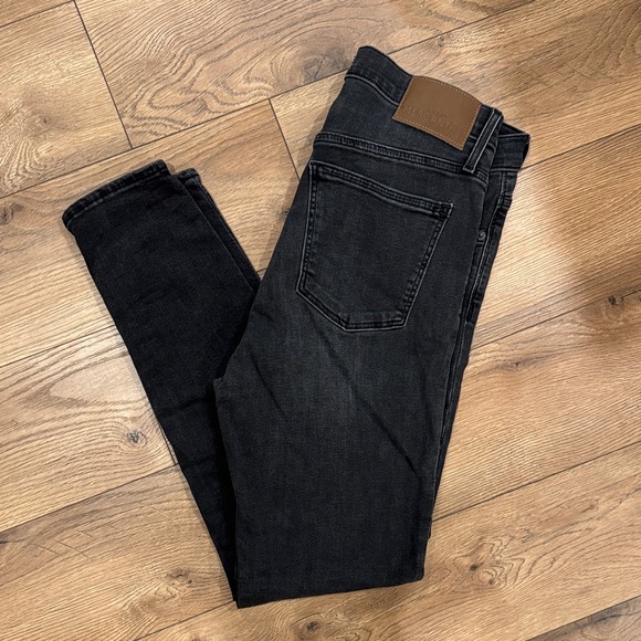 J. Crew Mercantile Women’s High Waist Skinny Jeans Black Wash Jeans Size 29 - Picture 1 of 3